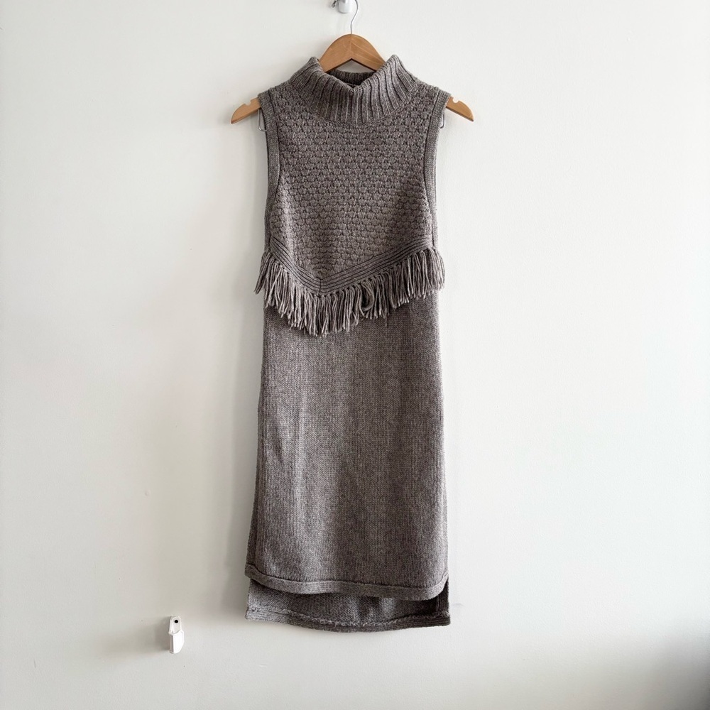 Anthropologie Nomad Morgan CarperSleeveless Turtleneck Sweater Tunic - Picture 3 of 15